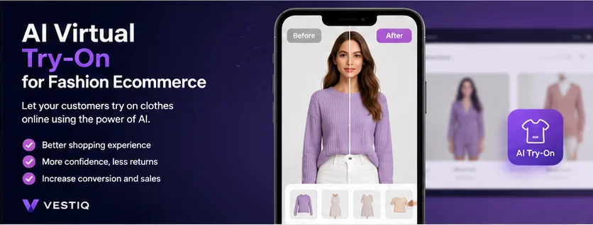 Cliente probando ropa con IA